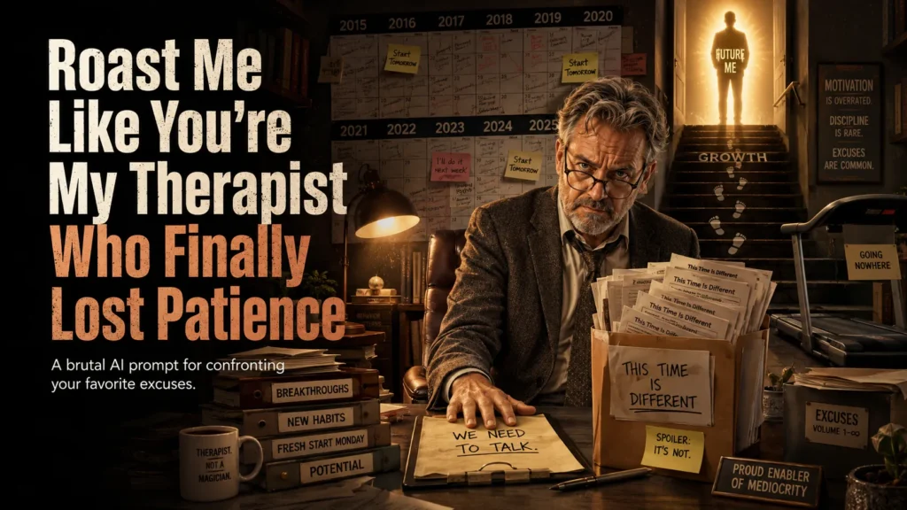 ChatGPT Roast Me Prompt: Therapist Roasts Client After 10 Years